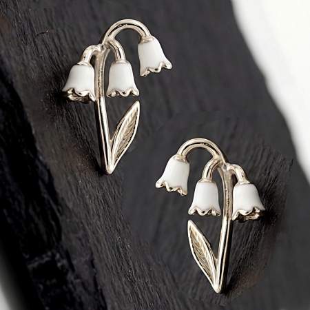 Maiglöckchen Ohrstecker 925 Silber